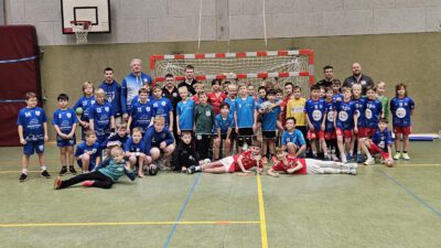 Das Neujahrsturnier der E1 mit den Mannschaften SG Bünde-Dünne, HSG Grönegau Melle, JSG Steinhagen-Brockhagen und Union 92 Halle.