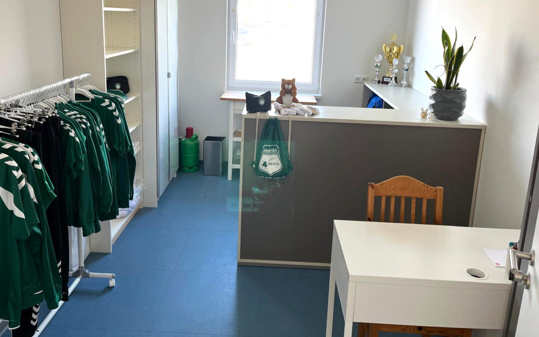 Fanshop zieht um: Vereinsheim ist neuer Standort