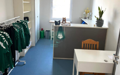 Fanshop zieht um: Vereinsheim ist neuer Standort